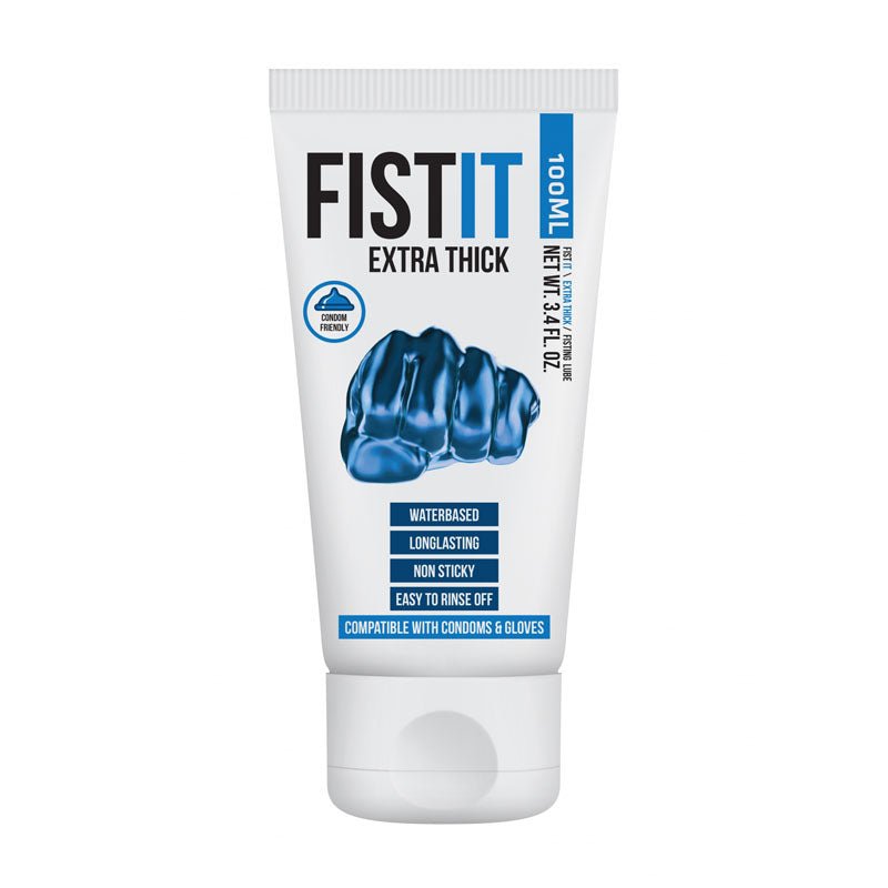 PHARMQUESTS Fist - It Extra Thick - 100ml - Thick Water Based Lubricant - 100 ml Tube - silkandsin