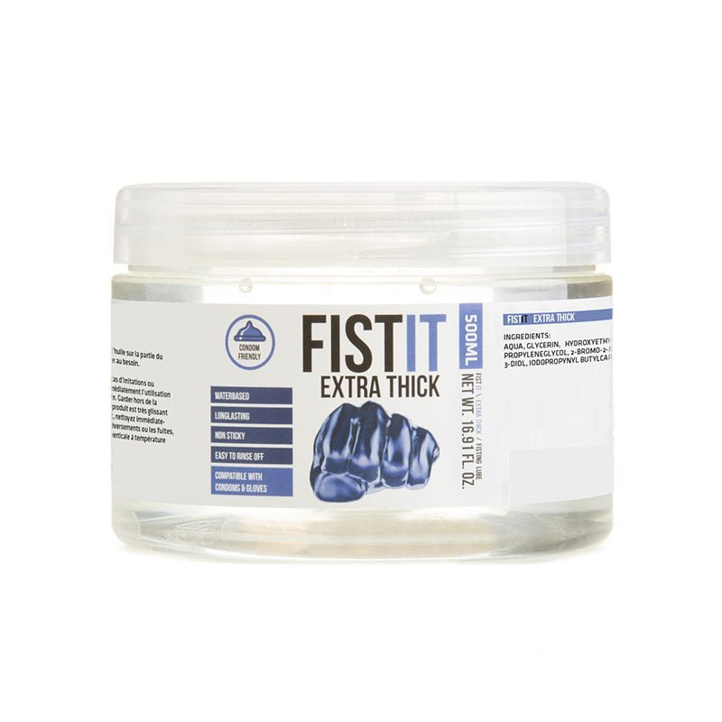 Pharmquests Fist-It Extra Thick - Thick Water Based Lubricant - 500 ml Tub - Silk and Sin