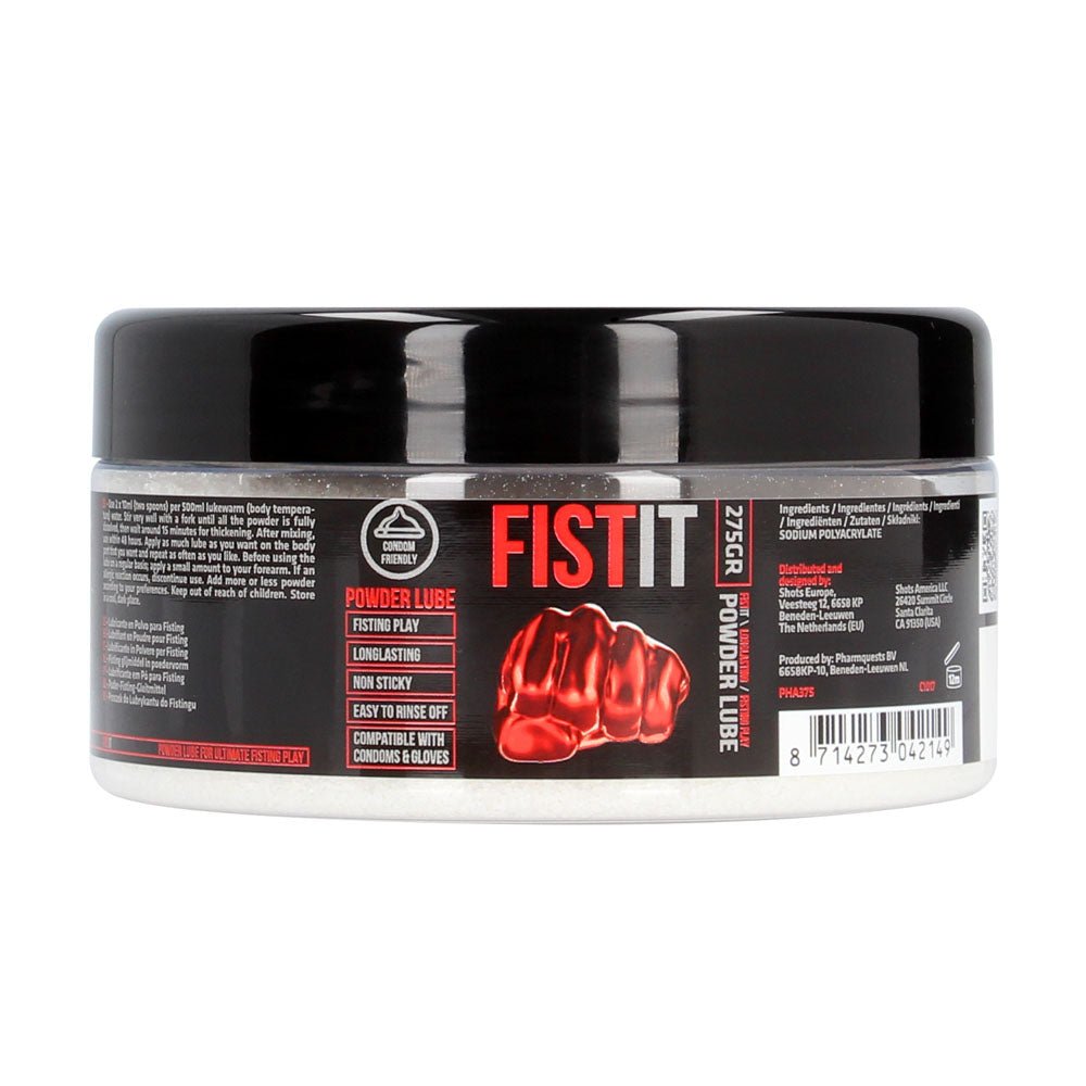 Pharmquests Fist-It Powder Lube - 275 gram - Powdered Lubricant - 275 gram Tub - Silk and Sin