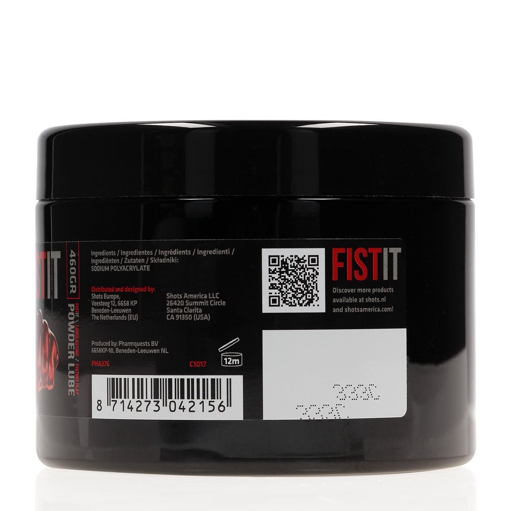Pharmquests Fist-It Powder Lube - 460 gram - Powdered Lubricant - 460 gram Tub - Silk and Sin