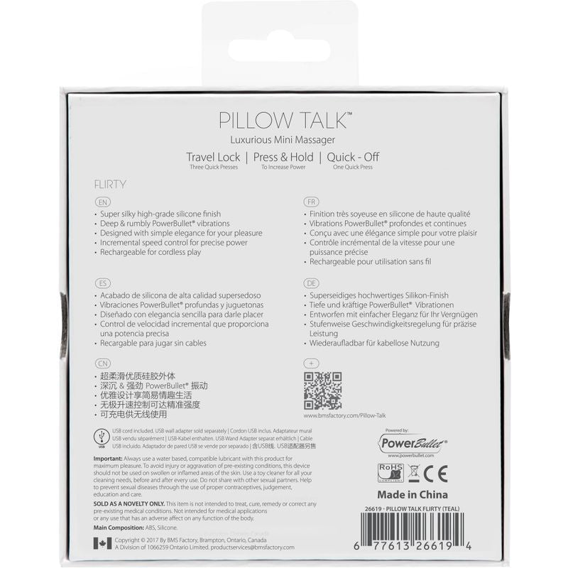 Pillow Talk Flirty Teal - silkandsin