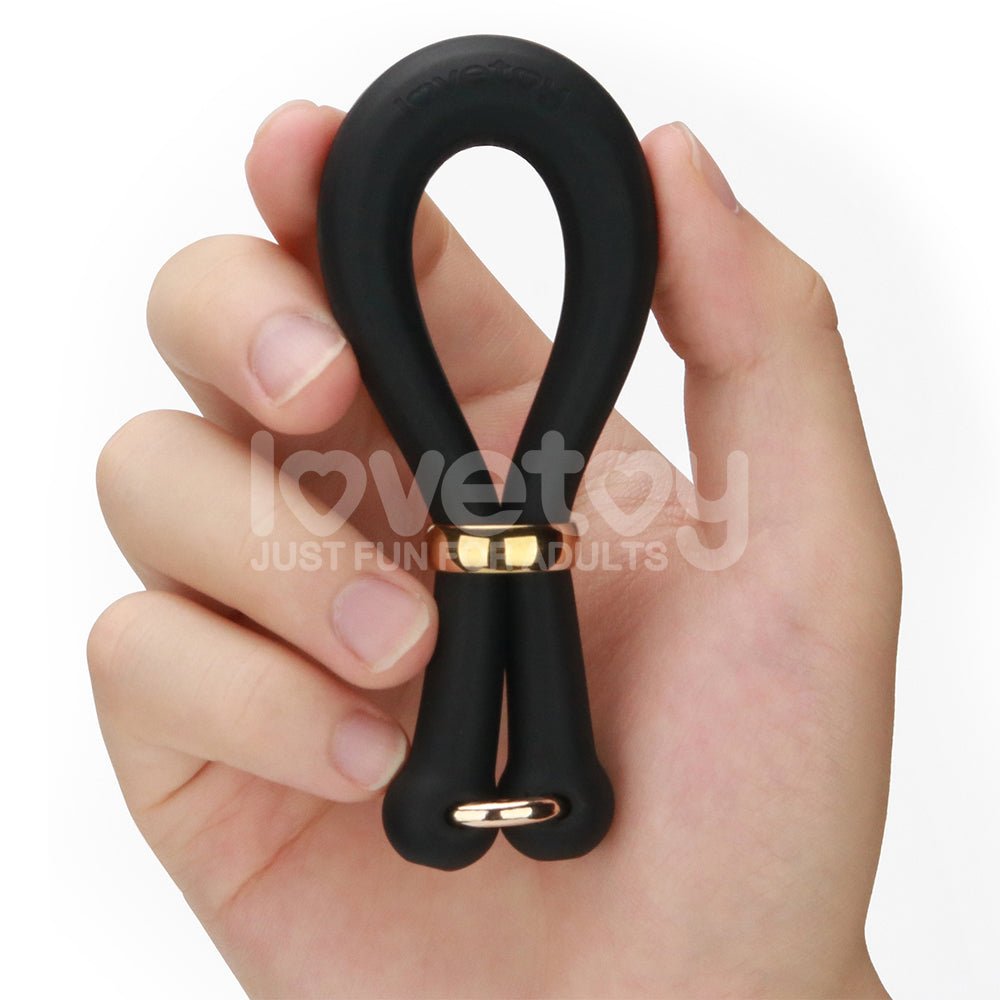 Pinnacle Pro Anyfit Stretcher - Black Adjustable Cock Ring - Silk and Sin