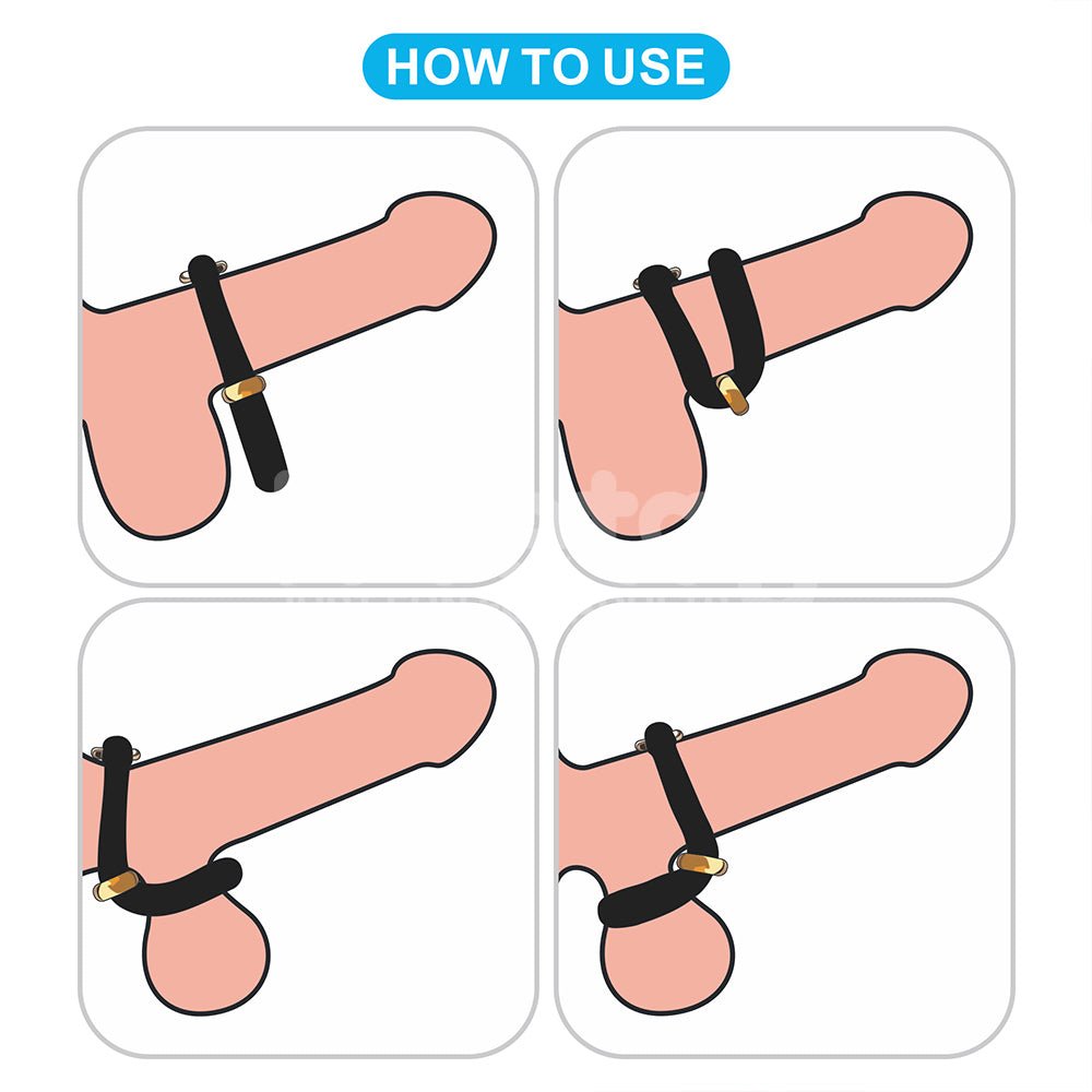 Pinnacle Pro Anyfit Stretcher - Black Adjustable Cock Ring - Silk and Sin