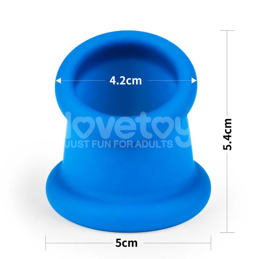 Pinnacle Pro Tapered Squeeze - Blue Ball Stretcher - Silk and Sin