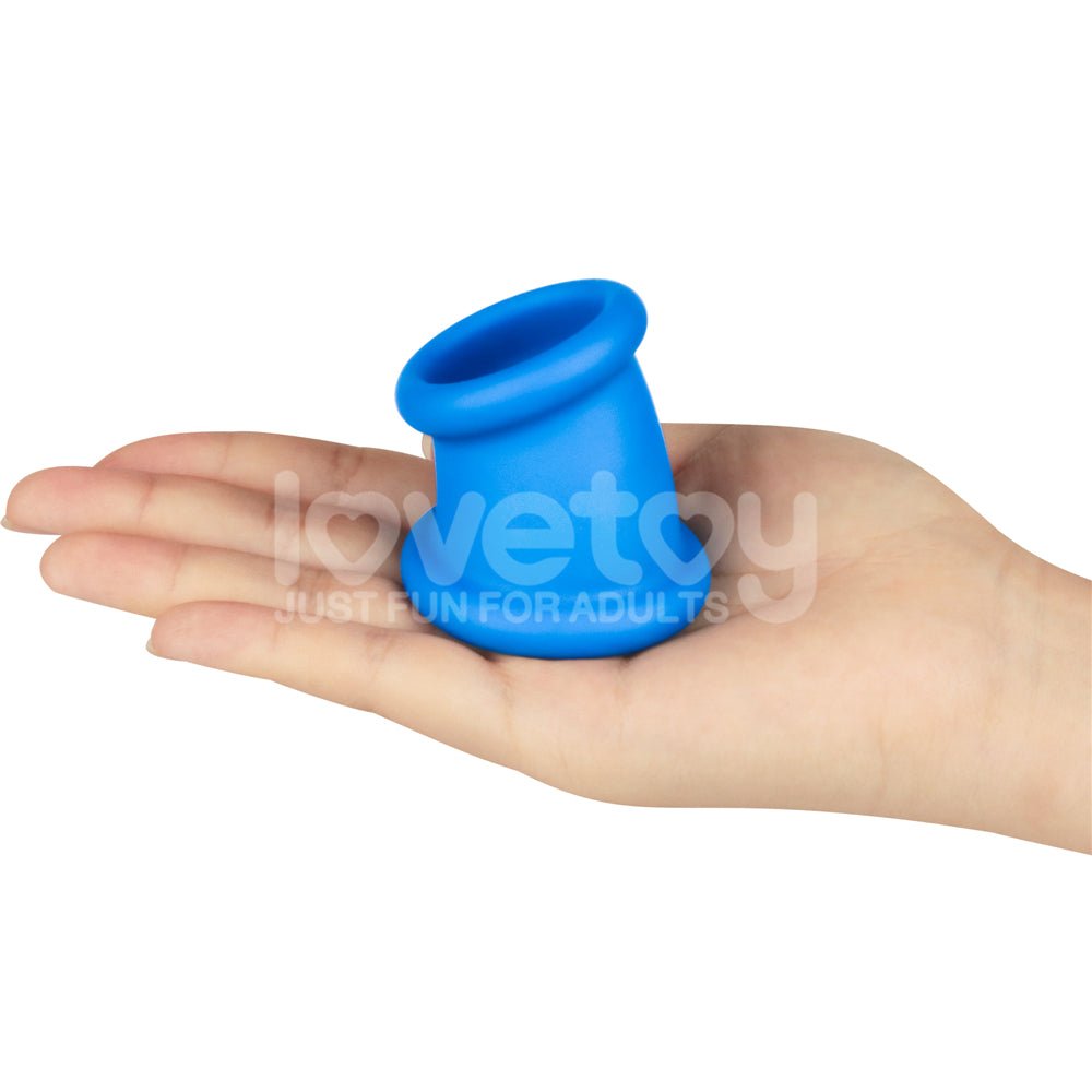 Pinnacle Pro Tapered Squeeze - Blue Ball Stretcher - Silk and Sin