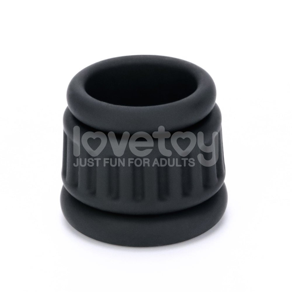 Pinnacle Pro Twin Grip Enhancer - Black Cock & Balls Ring - Silk and Sin