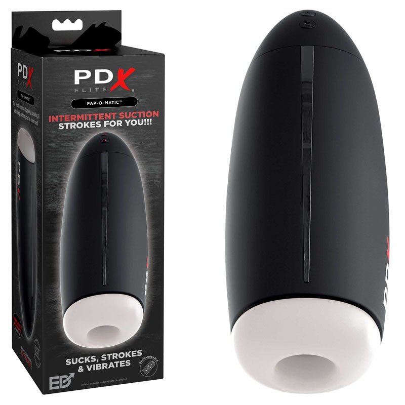 Pipedream Extreme Toys Elite Fap - O - Matic - USB Rechargeable Sucking Masturbator - silkandsin
