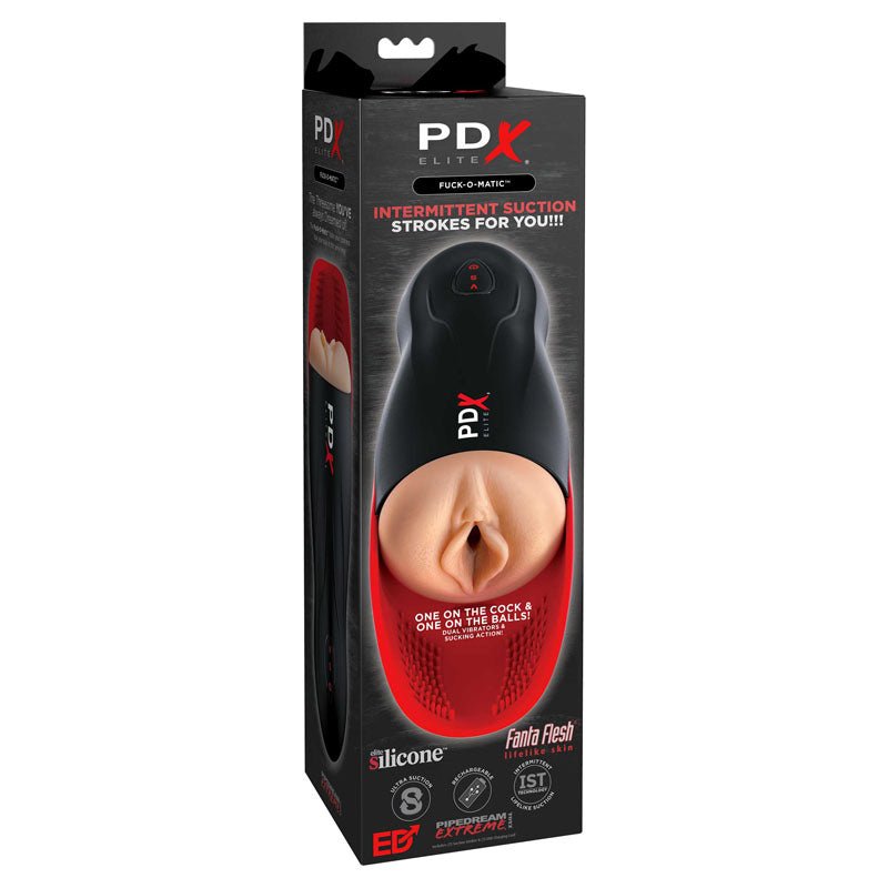 Pipedream Extreme Toys Elite Fuck - O - Matic - USB Rechargeable Sucking Masturbator - silkandsin