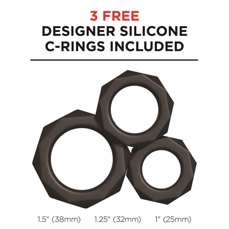 Pipedream Extreme Toyz Elite Moto Stroker - Black Powered Masturbator - silkandsin