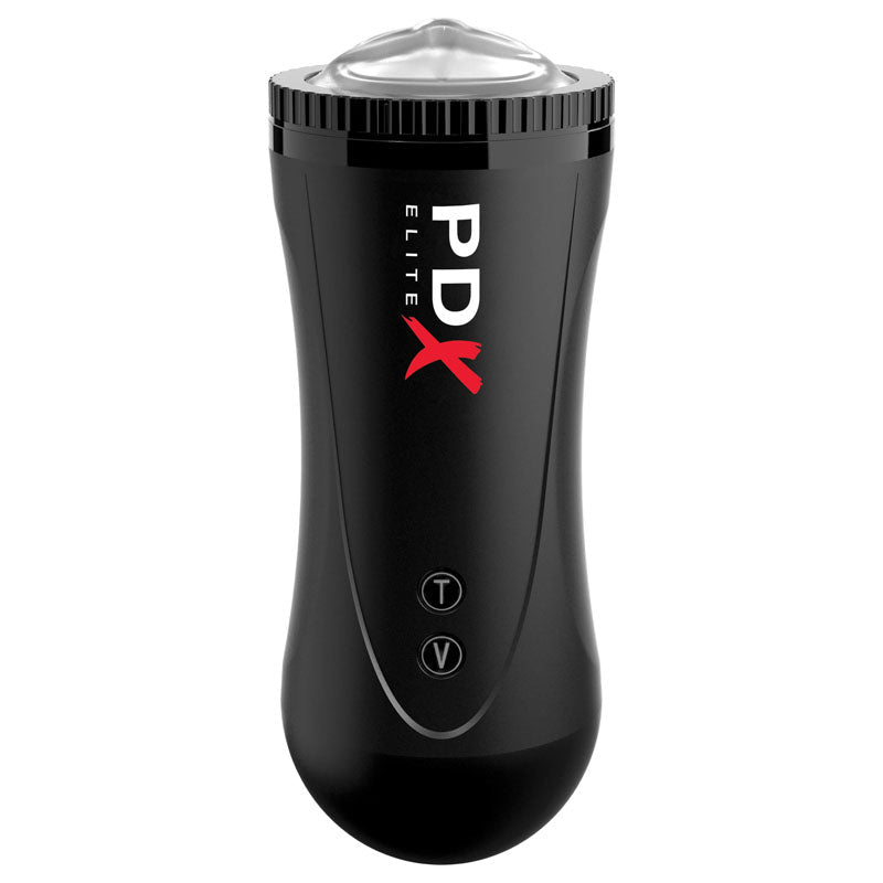 Pipedream Extreme Toyz Elite Moto Stroker - Black Powered Masturbator - silkandsin