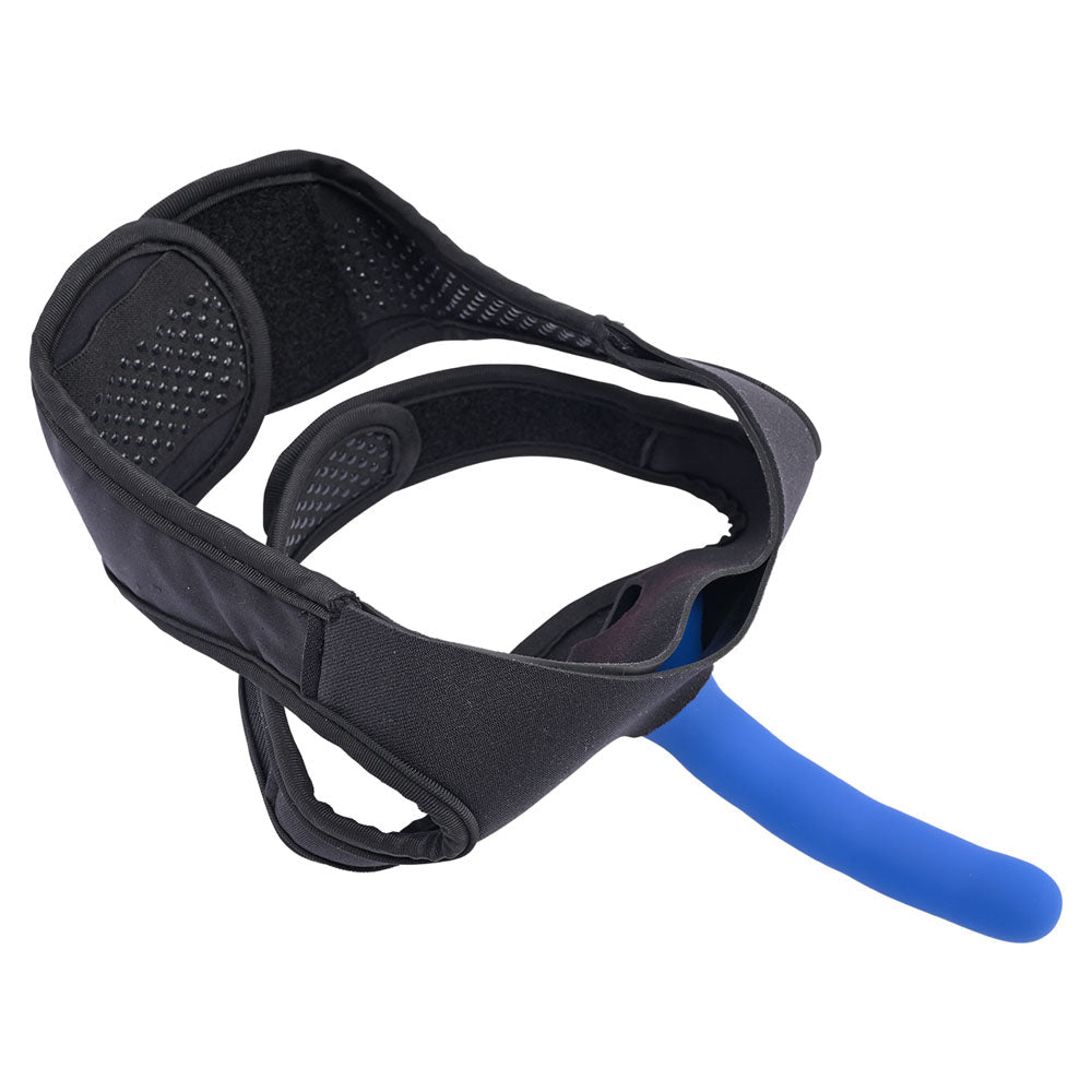 Pivot In Your Face Strap On - Black Face - Sitter Strap - On Harness (No Probe Included) - silkandsin