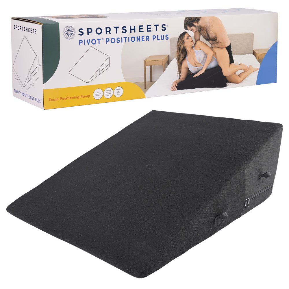 Pivot Positioner Plus - Black XL Foam Position Cushion - Silk and Sin