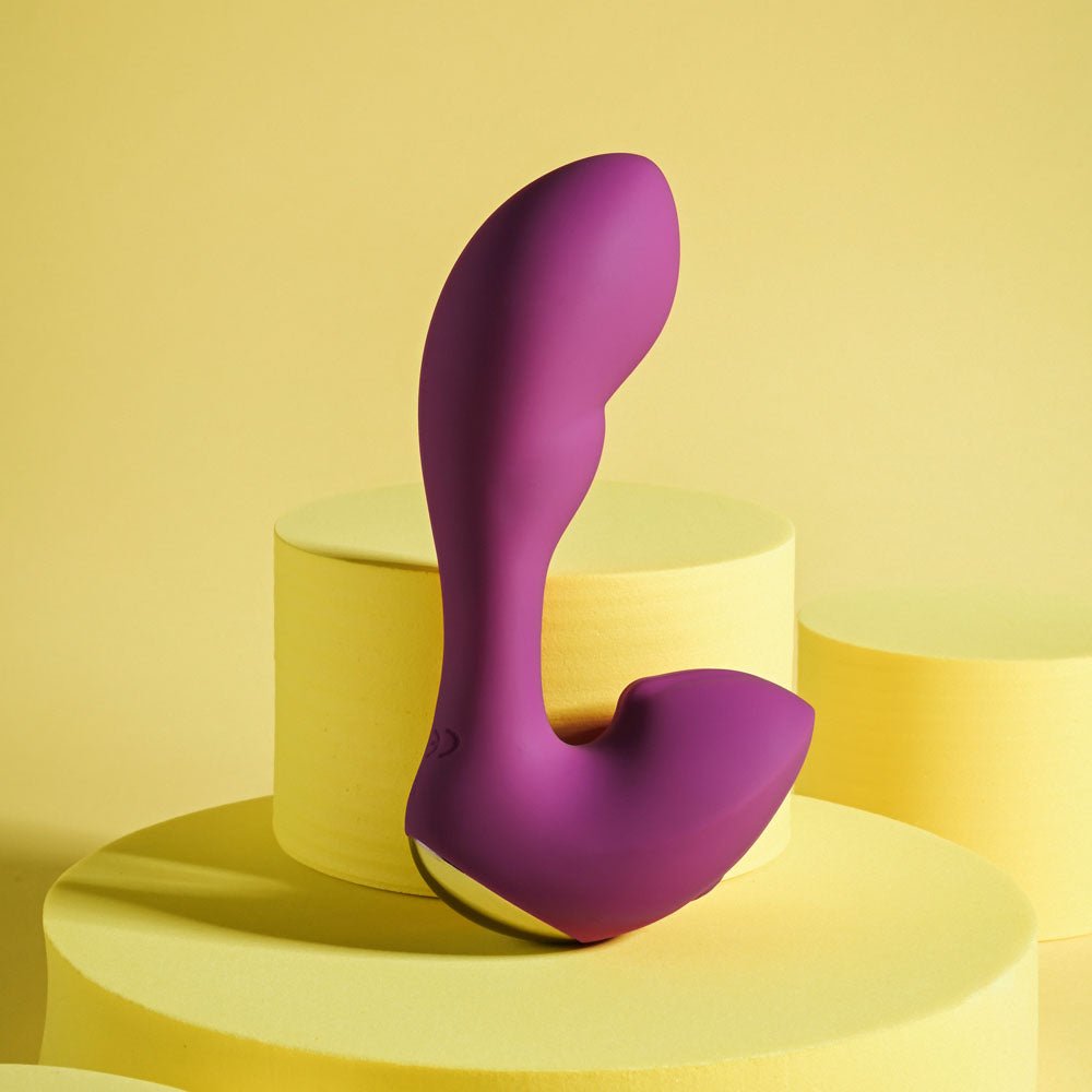 Playboy Pleasure ARCH - Purple 14.1 cm USB Rechargeable G - Spot Vibrator - silkandsin