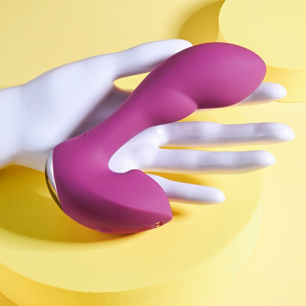 Playboy Pleasure ARCH - Purple 14.1 cm USB Rechargeable G - Spot Vibrator - silkandsin