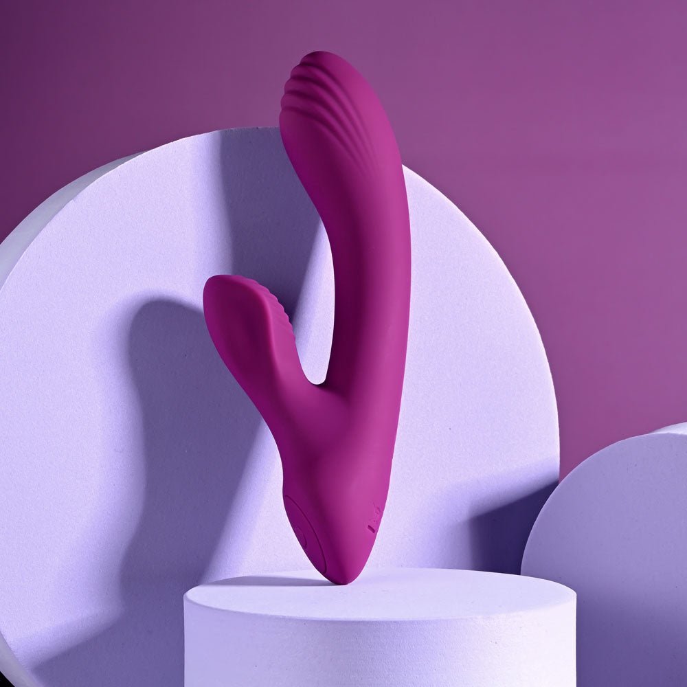 Playboy Pleasure BITTY BUNNY - Purple 14.7 cm USB Rechargeable Rabbit Vibrator - silkandsin