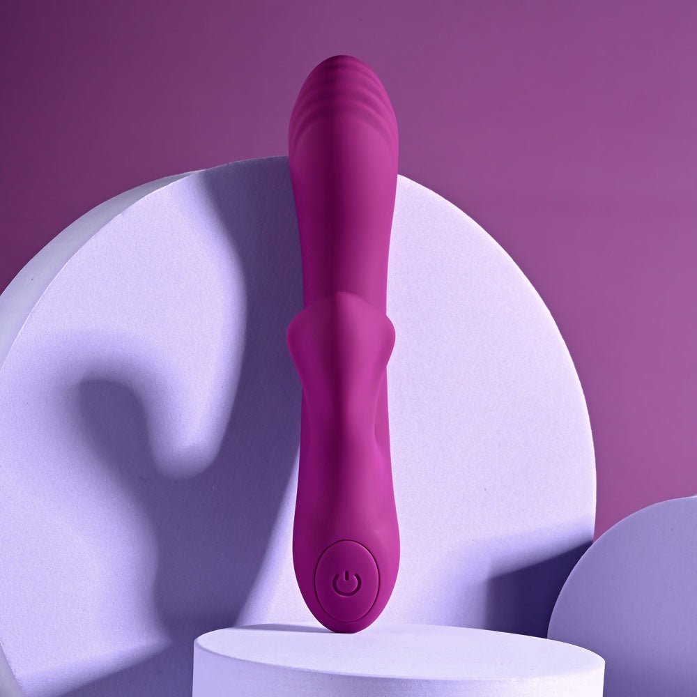 Playboy Pleasure BITTY BUNNY - Purple 14.7 cm USB Rechargeable Rabbit Vibrator - silkandsin