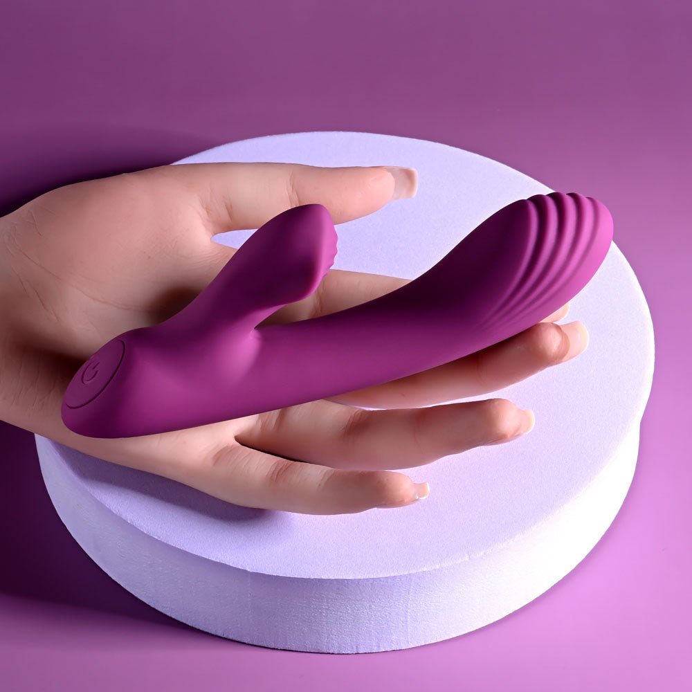 Playboy Pleasure BITTY BUNNY - Purple 14.7 cm USB Rechargeable Rabbit Vibrator - silkandsin