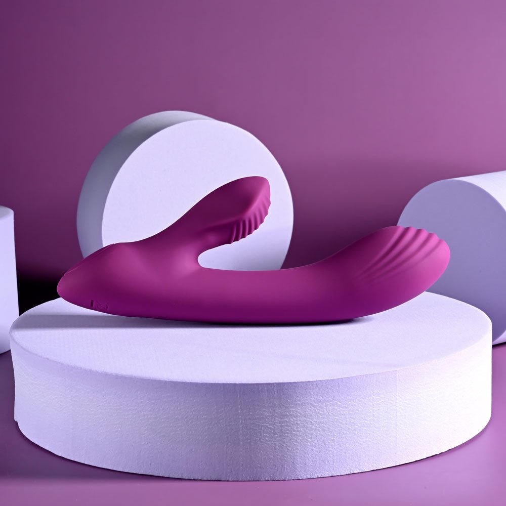 Playboy Pleasure BITTY BUNNY - Purple 14.7 cm USB Rechargeable Rabbit Vibrator - silkandsin