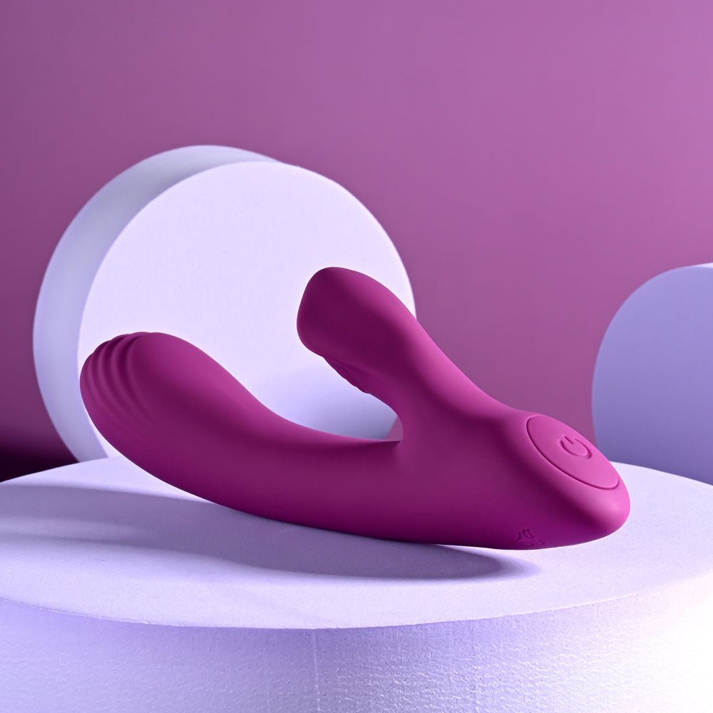Playboy Pleasure BITTY BUNNY - Purple 14.7 cm USB Rechargeable Rabbit Vibrator - silkandsin