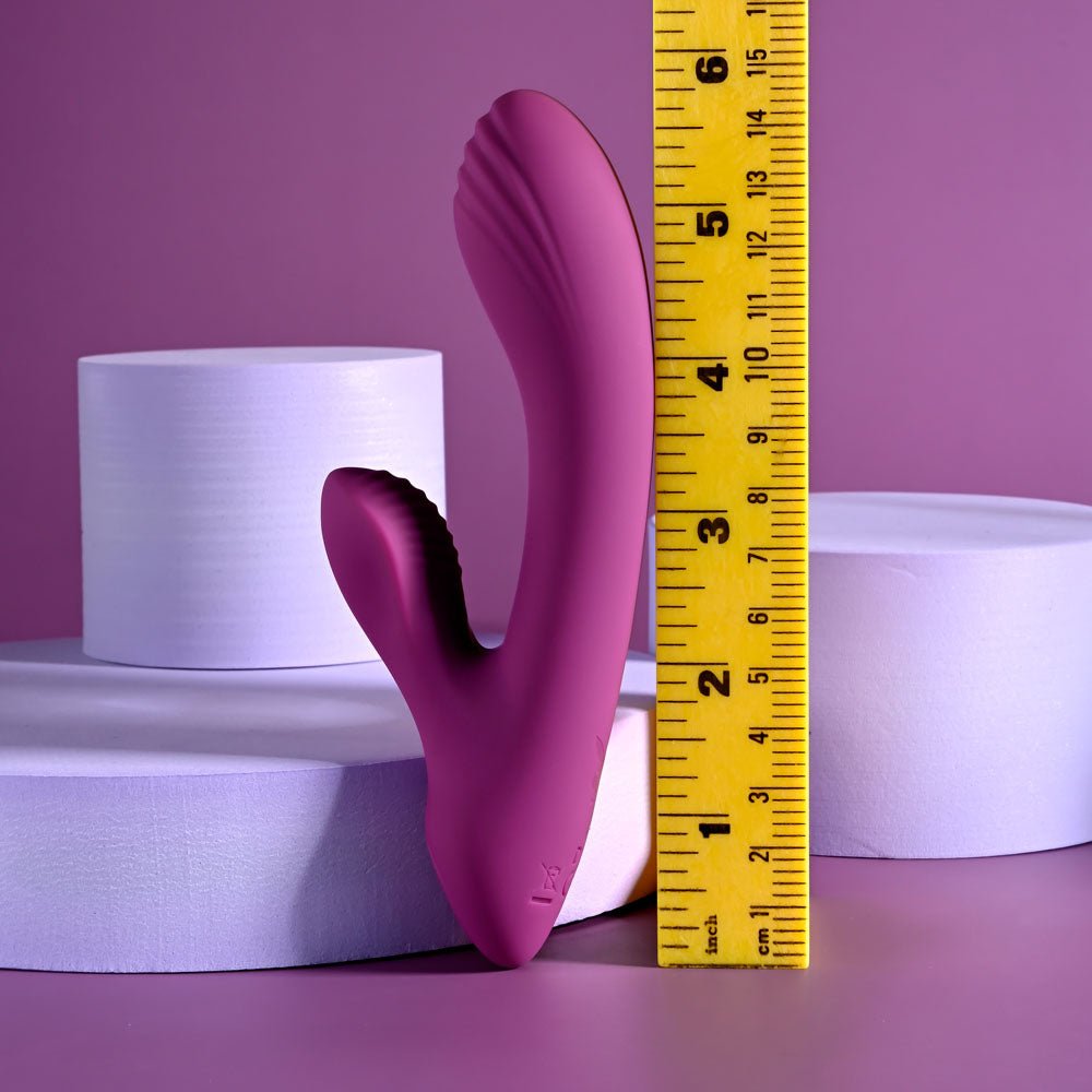 Playboy Pleasure BITTY BUNNY - Purple 14.7 cm USB Rechargeable Rabbit Vibrator - silkandsin