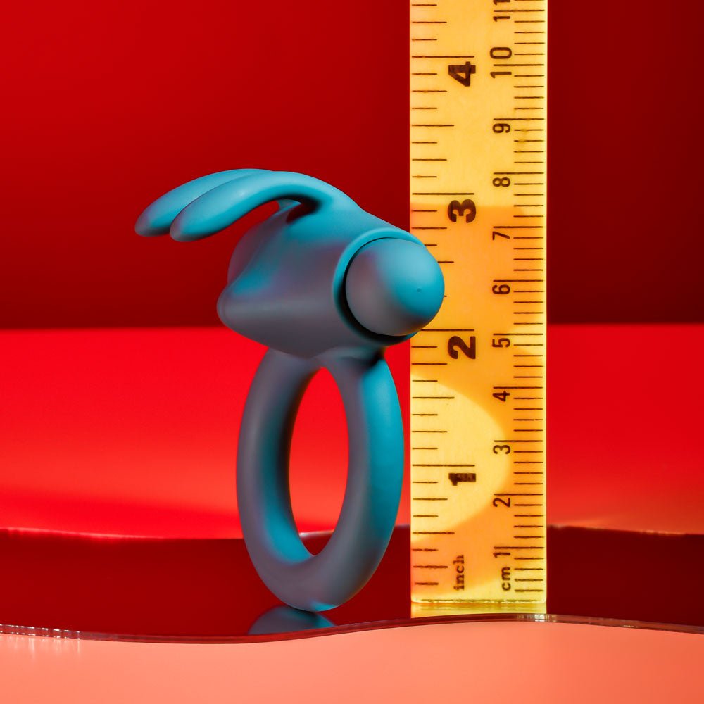 Playboy Pleasure BUNNY BUZZER - Green USB Rechargeable Vibrating Cock Ring - silkandsin