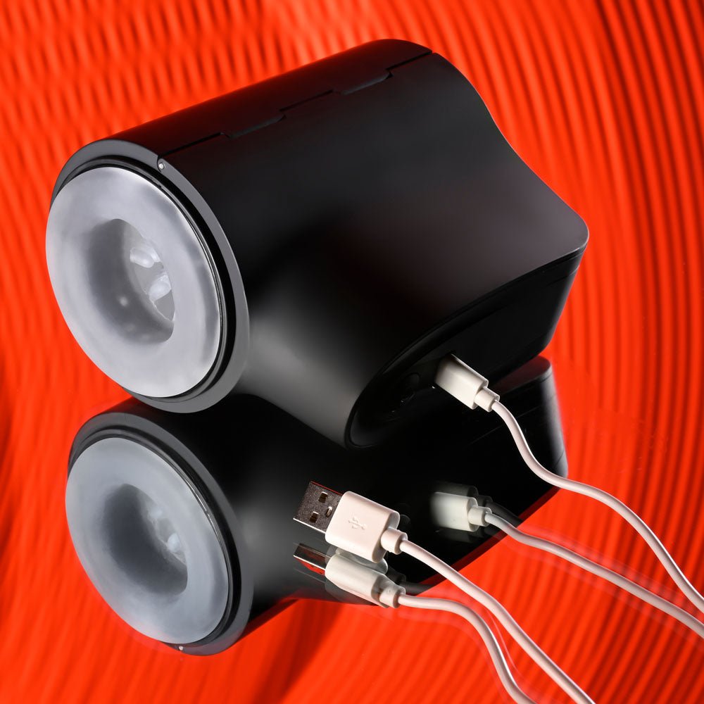 Playboy Pleasure COME ALONG - USB Rechargeable Vibrating Stroker - silkandsin