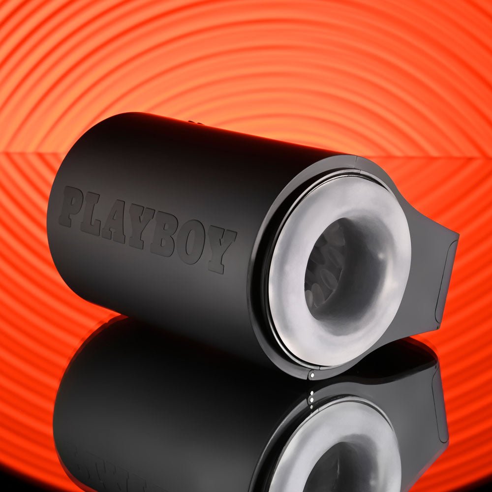 Playboy Pleasure COME ALONG - USB Rechargeable Vibrating Stroker - silkandsin