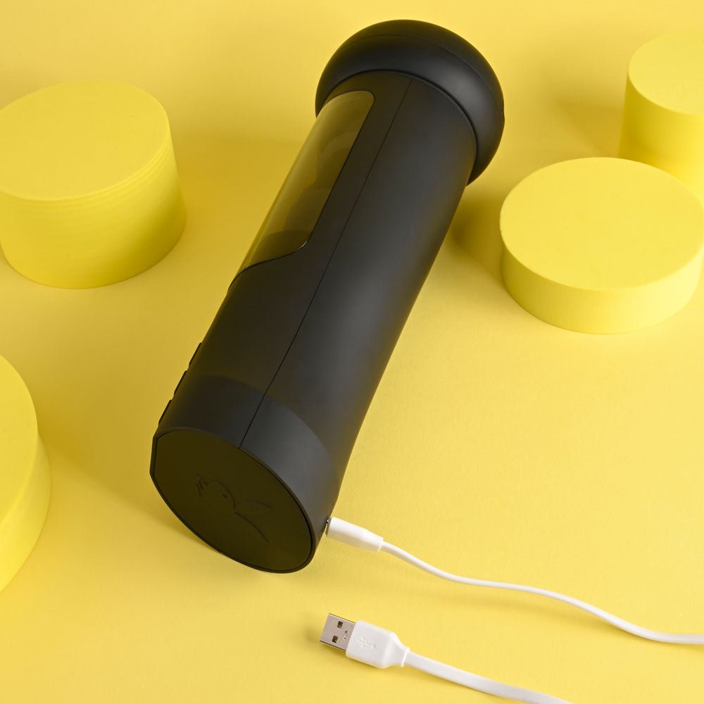 Playboy Pleasure END GAME - USB Rechargeable Vibrating & Self Sanitising Stroker - silkandsin