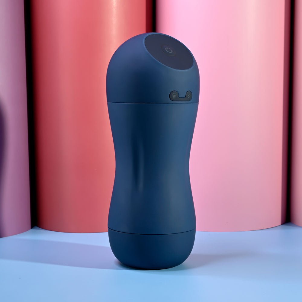 Playboy Pleasure GUSTO - USB Rechargeable Vibrating & Sucking Masturbator - silkandsin