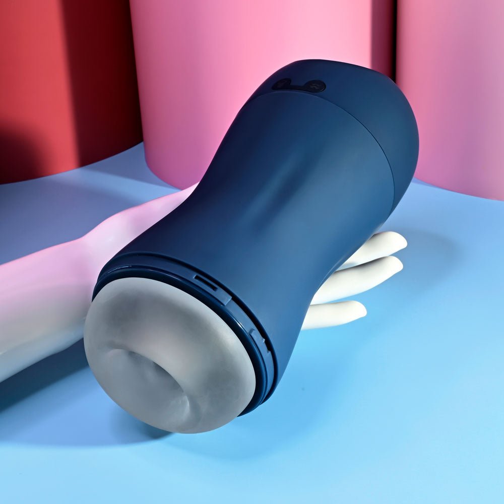 Playboy Pleasure GUSTO - USB Rechargeable Vibrating & Sucking Masturbator - silkandsin