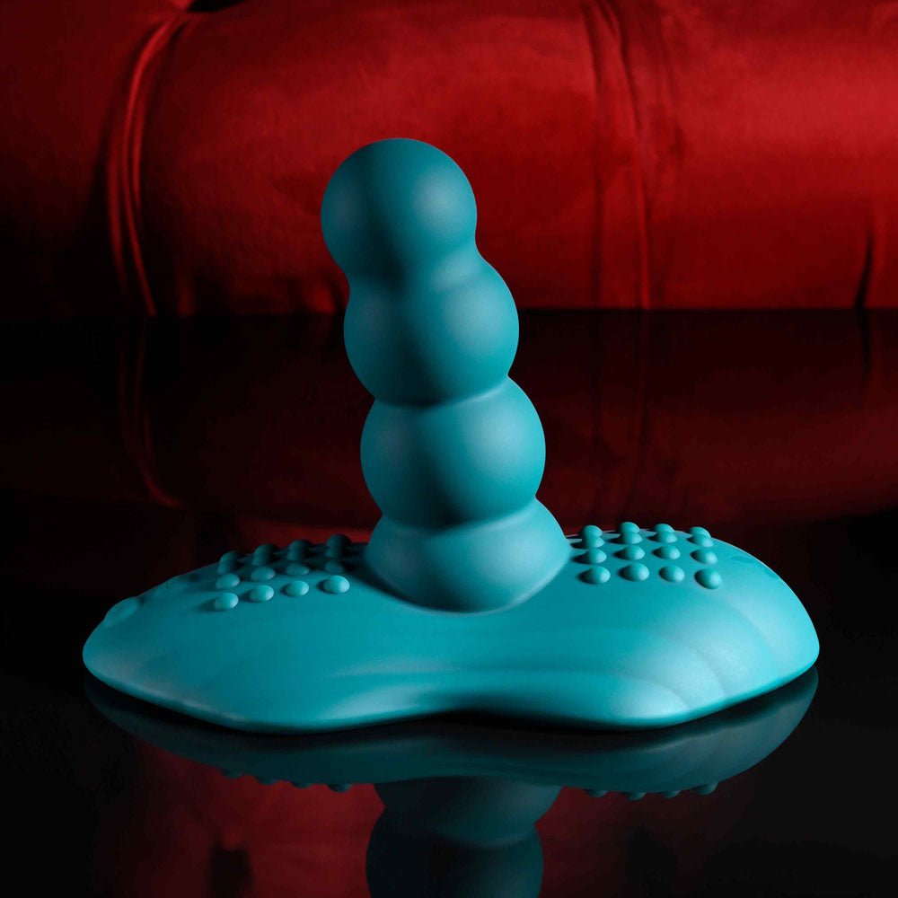 Playboy Pleasure HAVE A SEAT - Green USB Rechargeable Rideable Vibrator and Grinder Pad with Remote - silkandsin