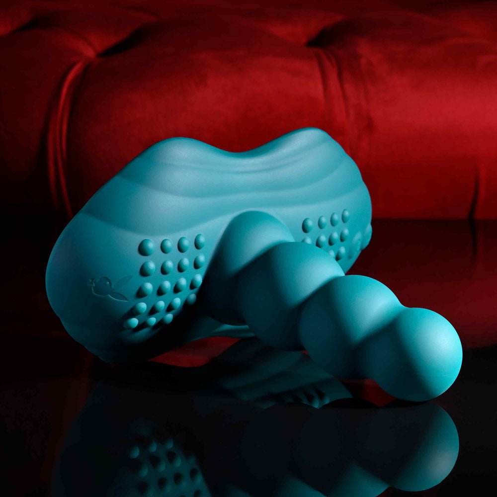 Playboy Pleasure HAVE A SEAT - Green USB Rechargeable Rideable Vibrator and Grinder Pad with Remote - silkandsin
