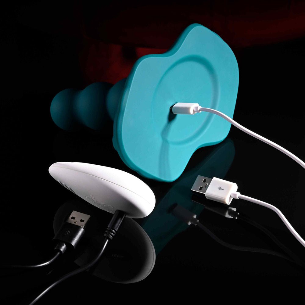 Playboy Pleasure HAVE A SEAT - Green USB Rechargeable Rideable Vibrator and Grinder Pad with Remote - silkandsin