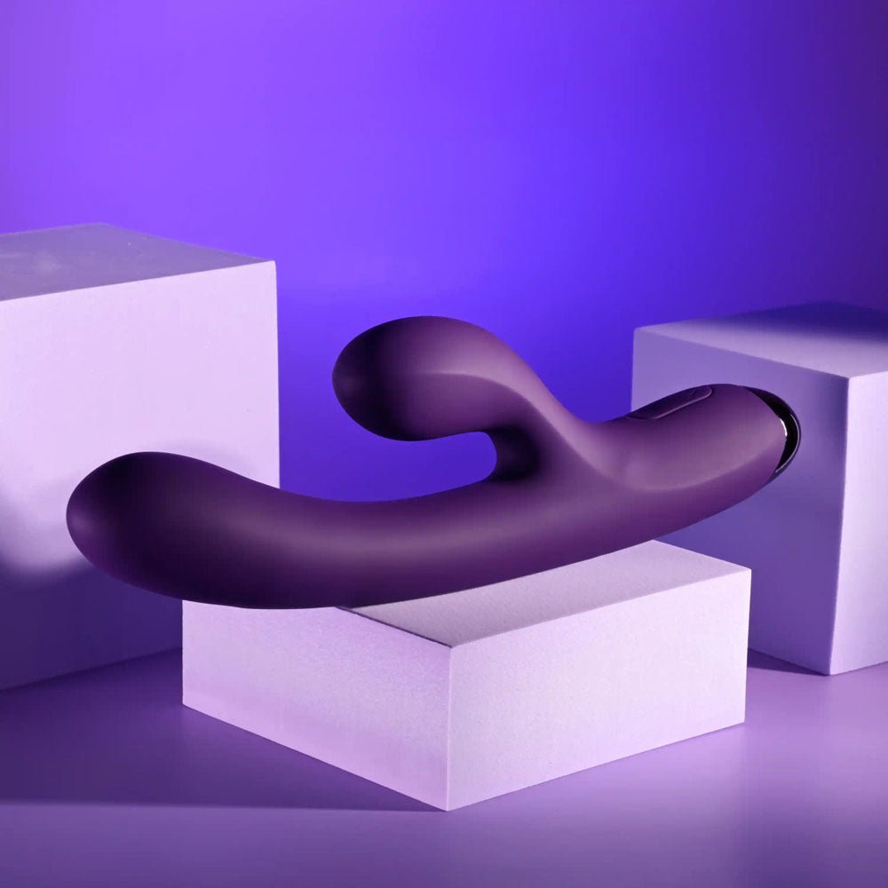 Playboy Pleasure NEW CRUSH - Purple 20.6 cm USB Rechargeable Rabbit Vibrator - silkandsin
