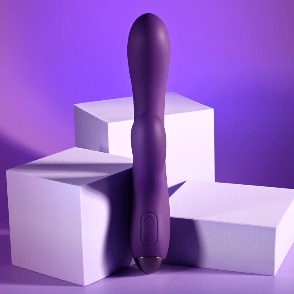 Playboy Pleasure NEW CRUSH - Purple 20.6 cm USB Rechargeable Rabbit Vibrator - silkandsin
