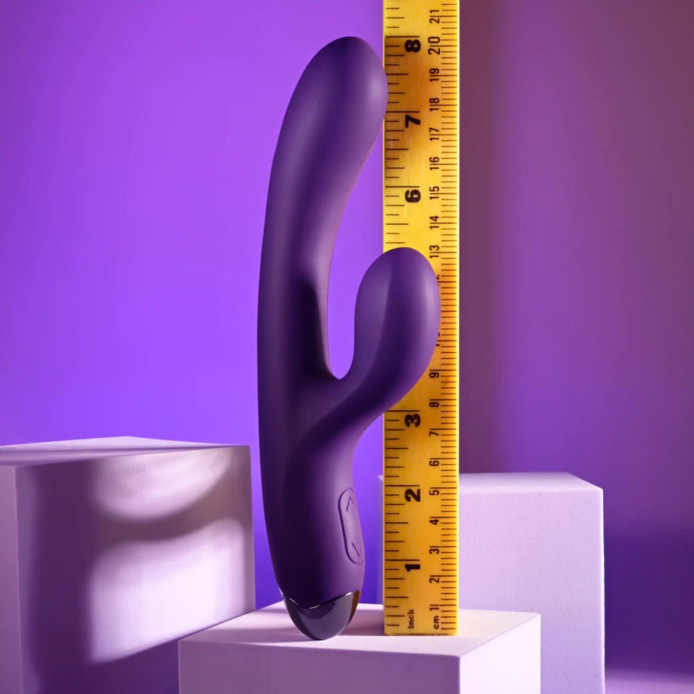 Playboy Pleasure NEW CRUSH - Purple 20.6 cm USB Rechargeable Rabbit Vibrator - silkandsin