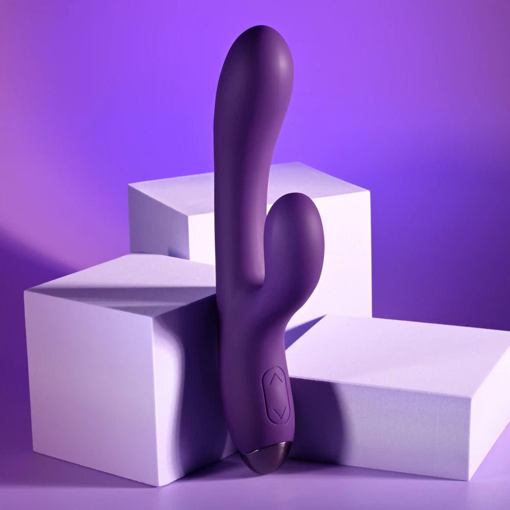 Playboy Pleasure NEW CRUSH - Purple 20.6 cm USB Rechargeable Rabbit Vibrator - silkandsin