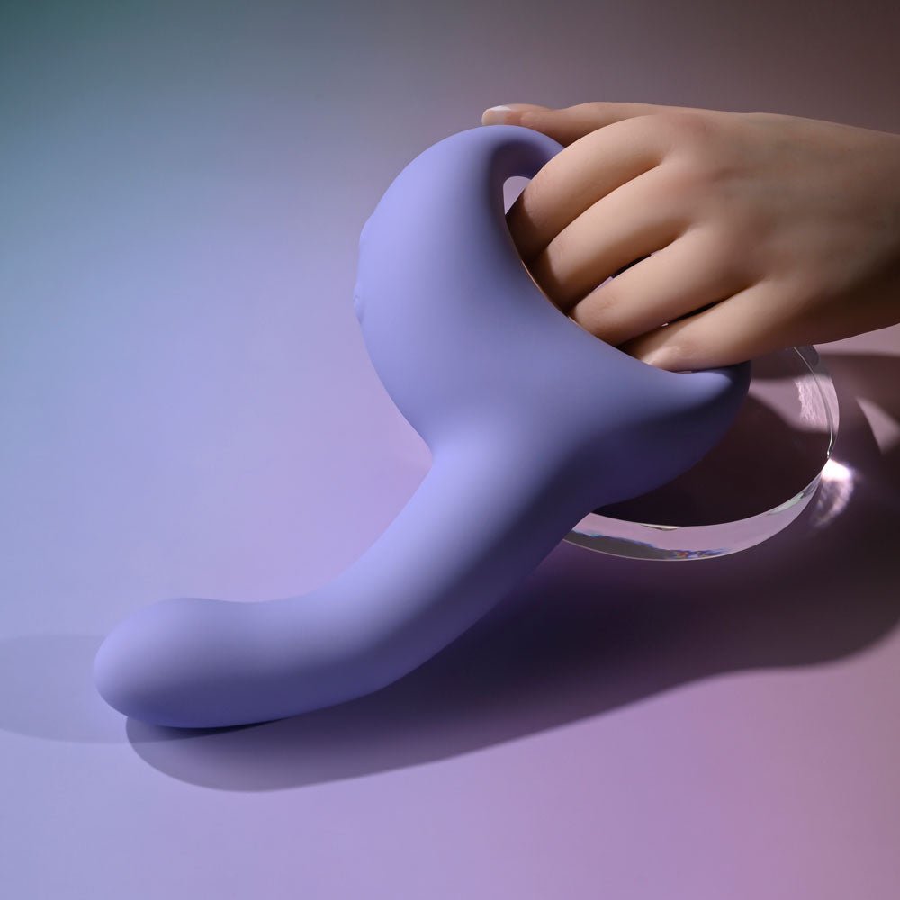 Playboy Pleasure NICE TO MEET YOU - Purple 19.5 cm USB Rechargeable Vibrator - silkandsin