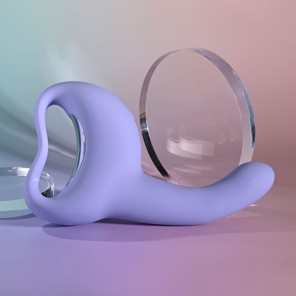 Playboy Pleasure NICE TO MEET YOU - Purple 19.5 cm USB Rechargeable Vibrator - silkandsin