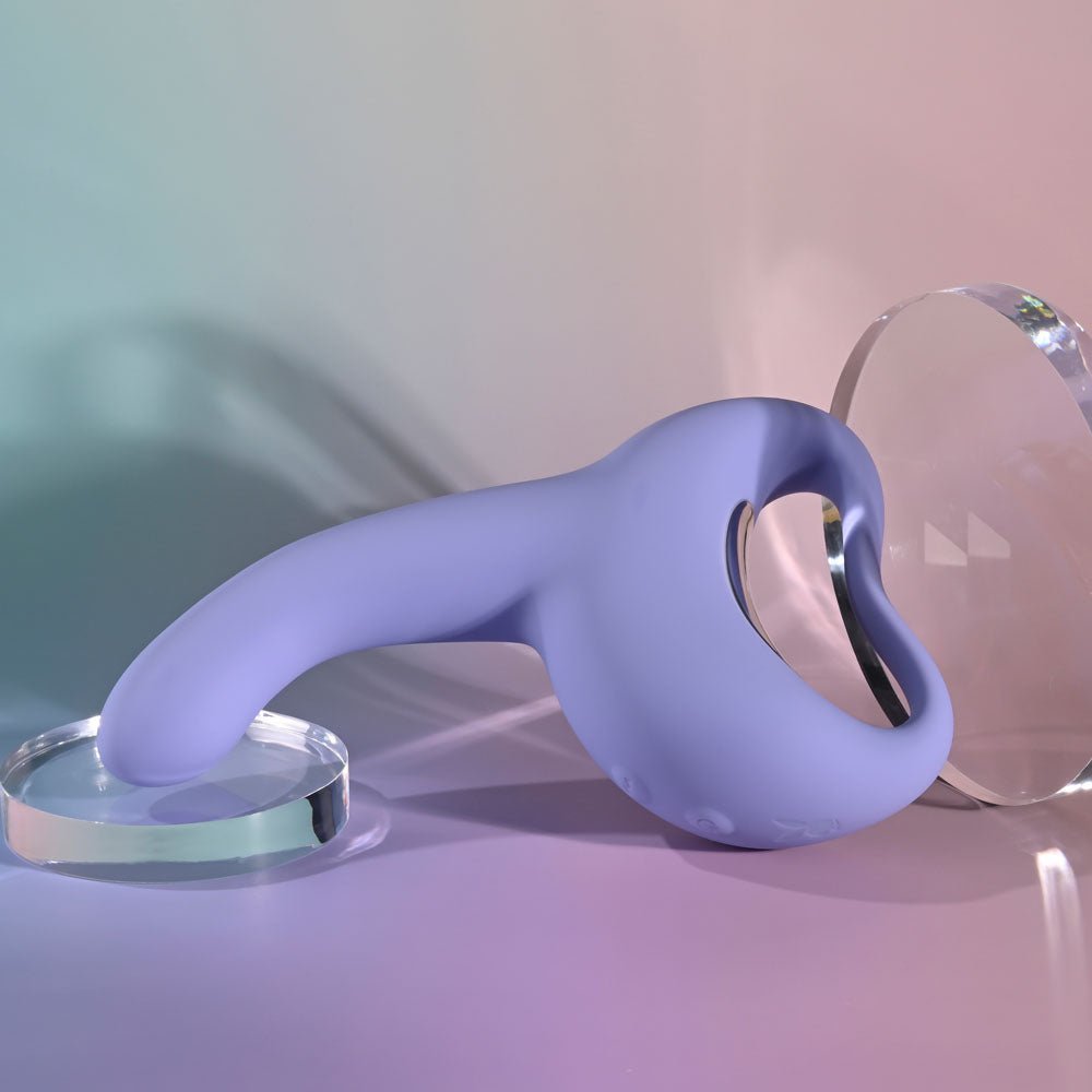 Playboy Pleasure NICE TO MEET YOU - Purple 19.5 cm USB Rechargeable Vibrator - silkandsin