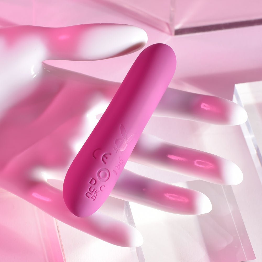 Playboy Pleasure PLAYBOY BULLET - Purple 9 cm USB Rechargeable Bullet - silkandsin