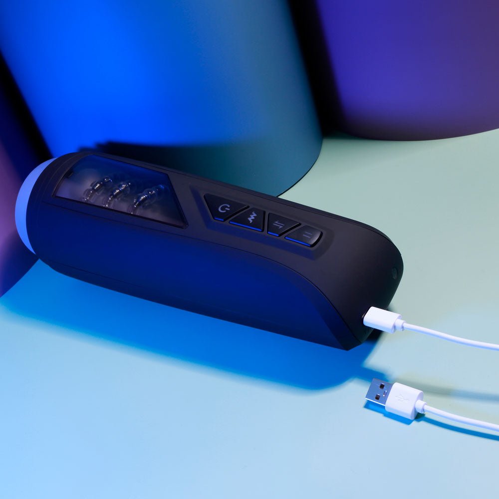 Playboy Pleasure PURSUIT OF PLEASURE - USB Rechargeable Vibrating Stroker - silkandsin