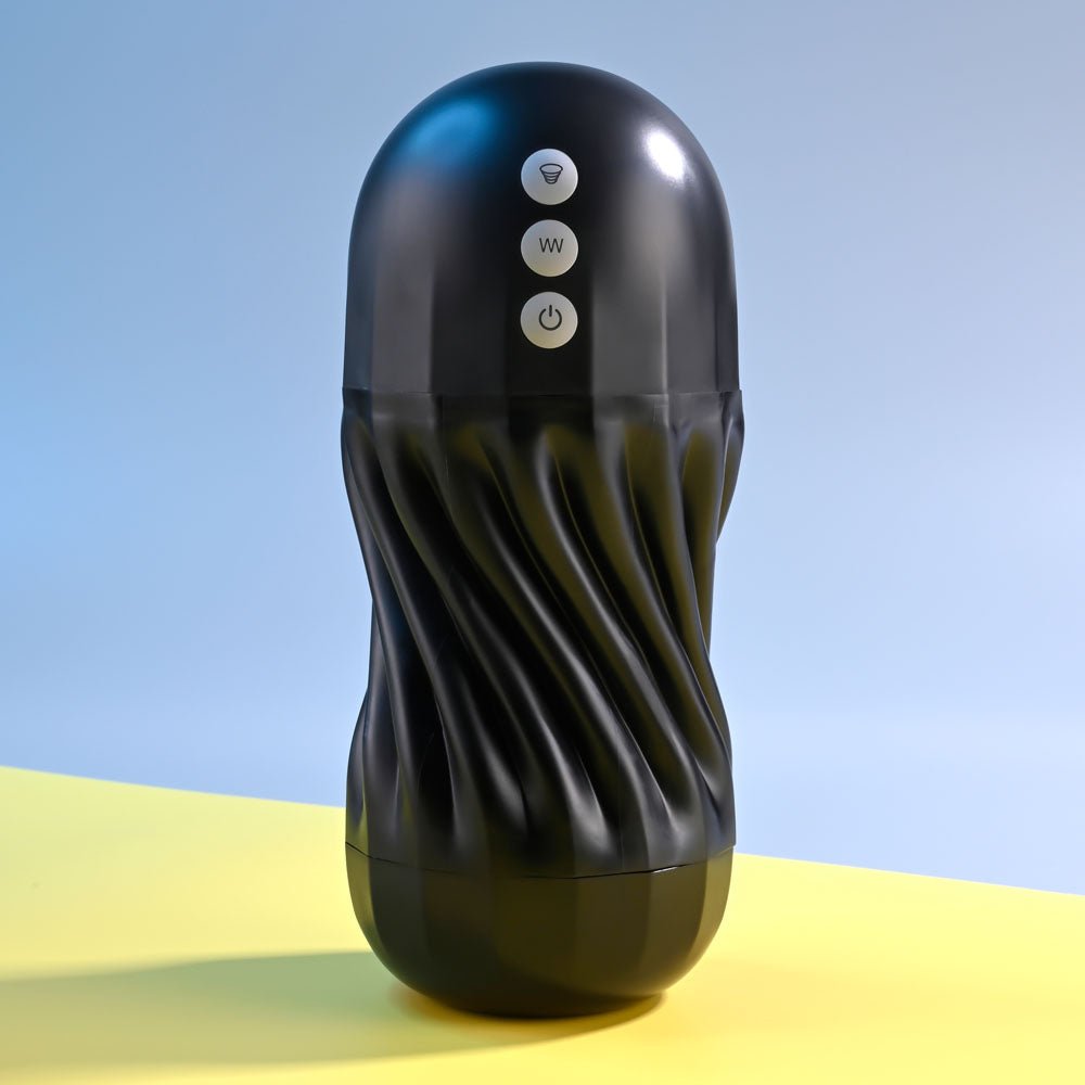 Playboy Pleasure SOLO - USB Rechargeable Vibrating and Sucking Stroker - silkandsin