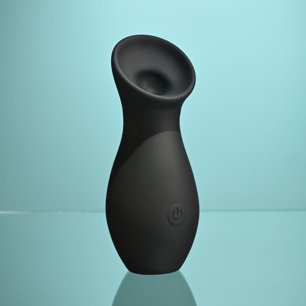 Playboy Pleasure THE JET SET - SUCKER - Black 10.3 cm Sucking Stimulator with Rechargeable Charging Case - silkandsin