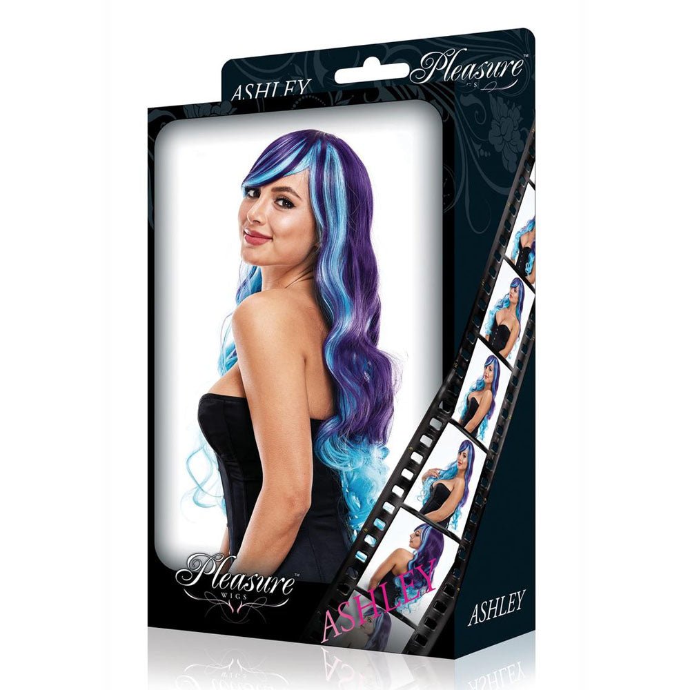 PLEASURE WIGS Ashley - Purple/Blue - silkandsin