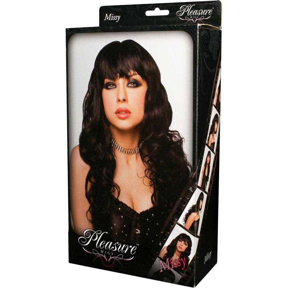 PLEASURE WIGS Missy - Black - Black Wig - silkandsin