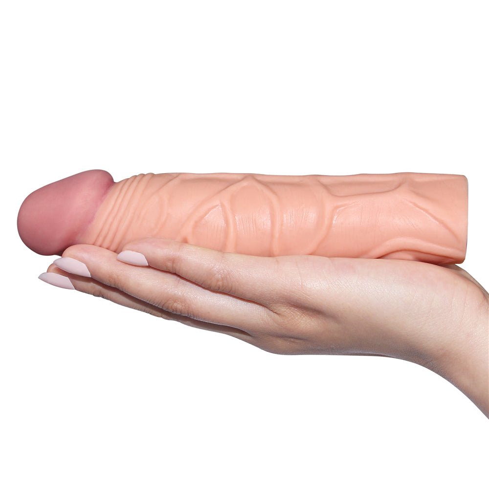 Pleasure X-Tender 1'' Sleeve - Flesh 2.5 cm (1'') Penis Extension Sleeve - Silk and Sin