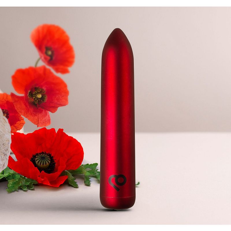 Poppy Red Rechargeable Bullet - Silk and Sin