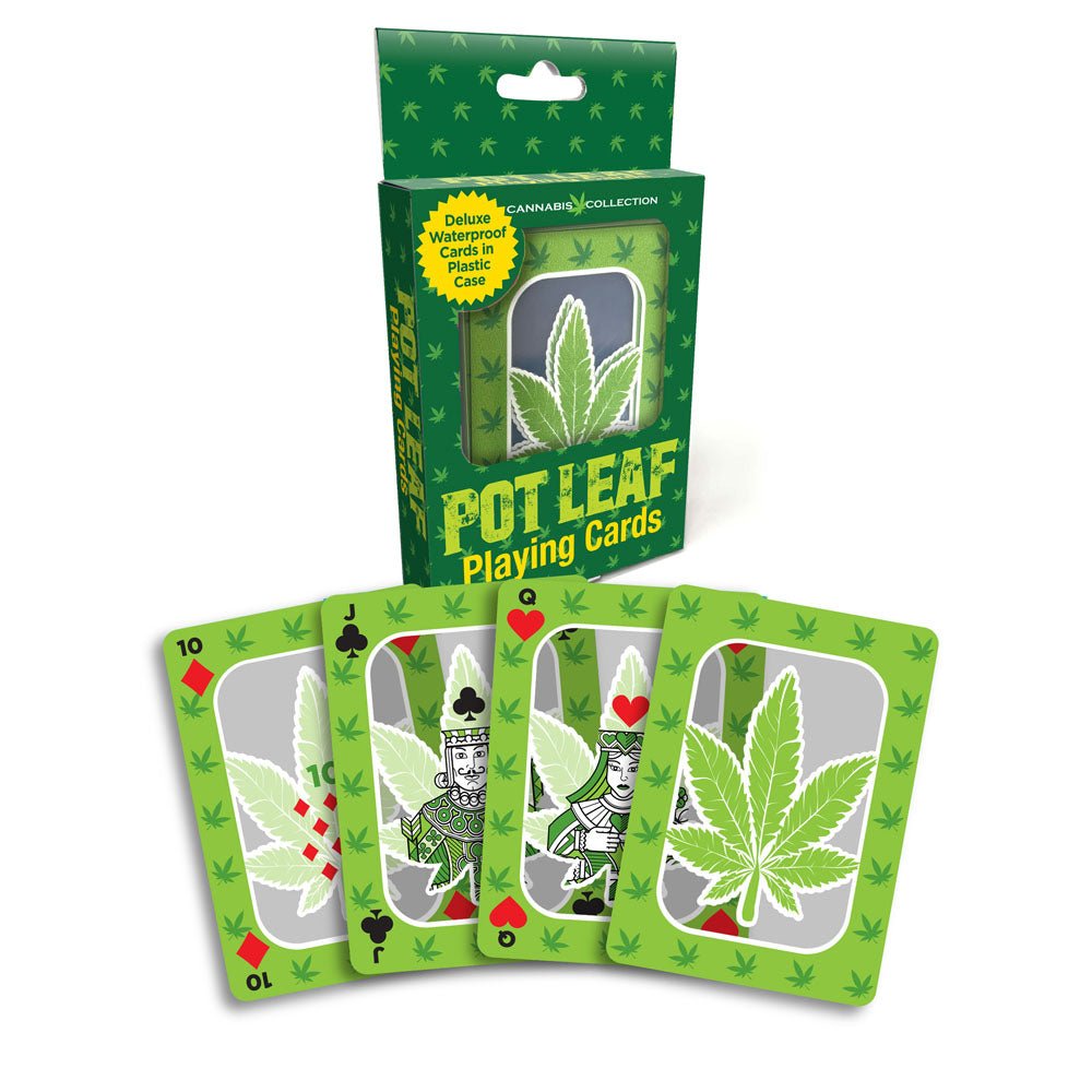 Pot Leaf Playing Cards - Waterproof Novelty Playing Cards - Silk and Sin