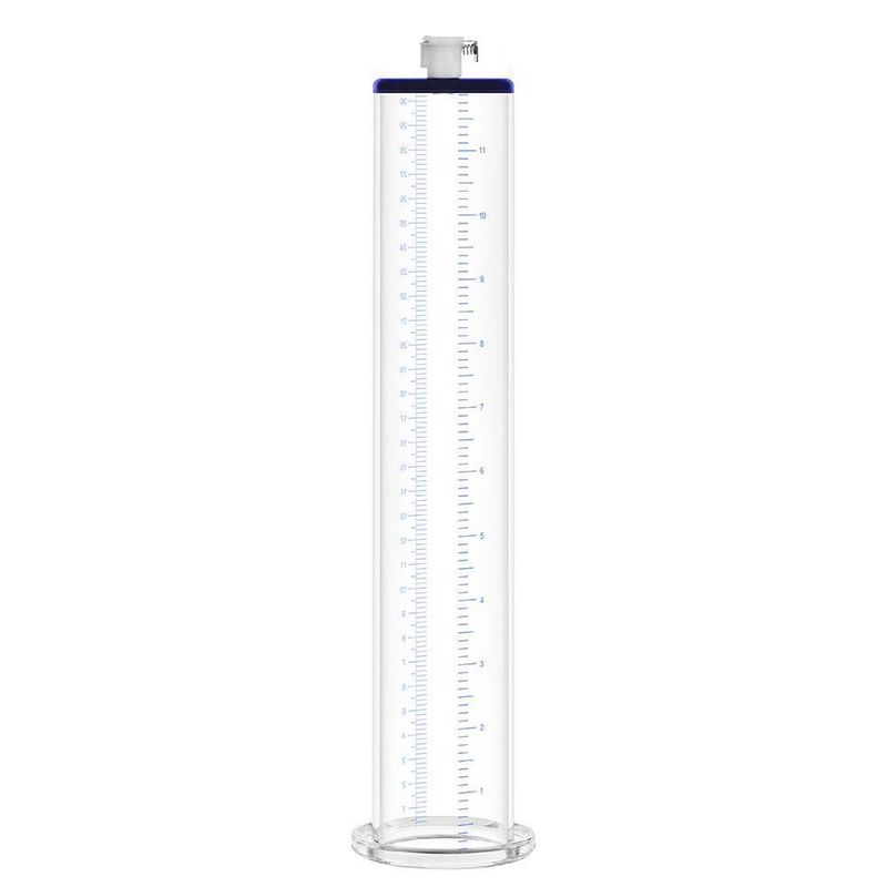 Premium Penis Pump Valve Cylinder 2.0in x 12in - Silk and Sin